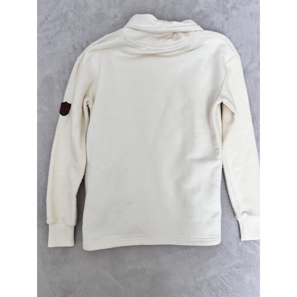Wanakome Sweatshirt Womens XS Cream Funnel Turtleneck Cowl Pullover Terry - Picture 9 of 11